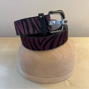 Stylish Zebra Print Belt